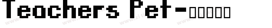 Teachers Pet字体转换